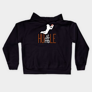 Football Player Diving Catch Kids Hoodie